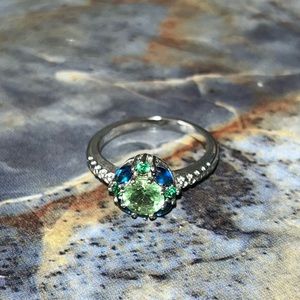 Antique rhinestone ring